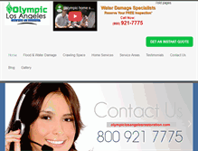 Tablet Screenshot of olympiclosangelesrestoration.com